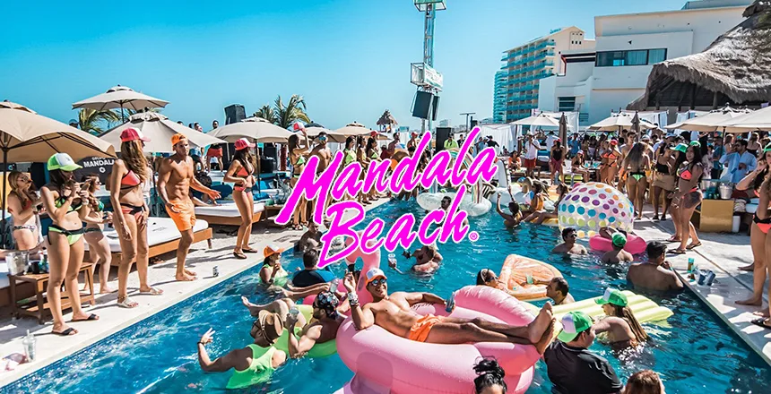 banner mandala beachclub party
