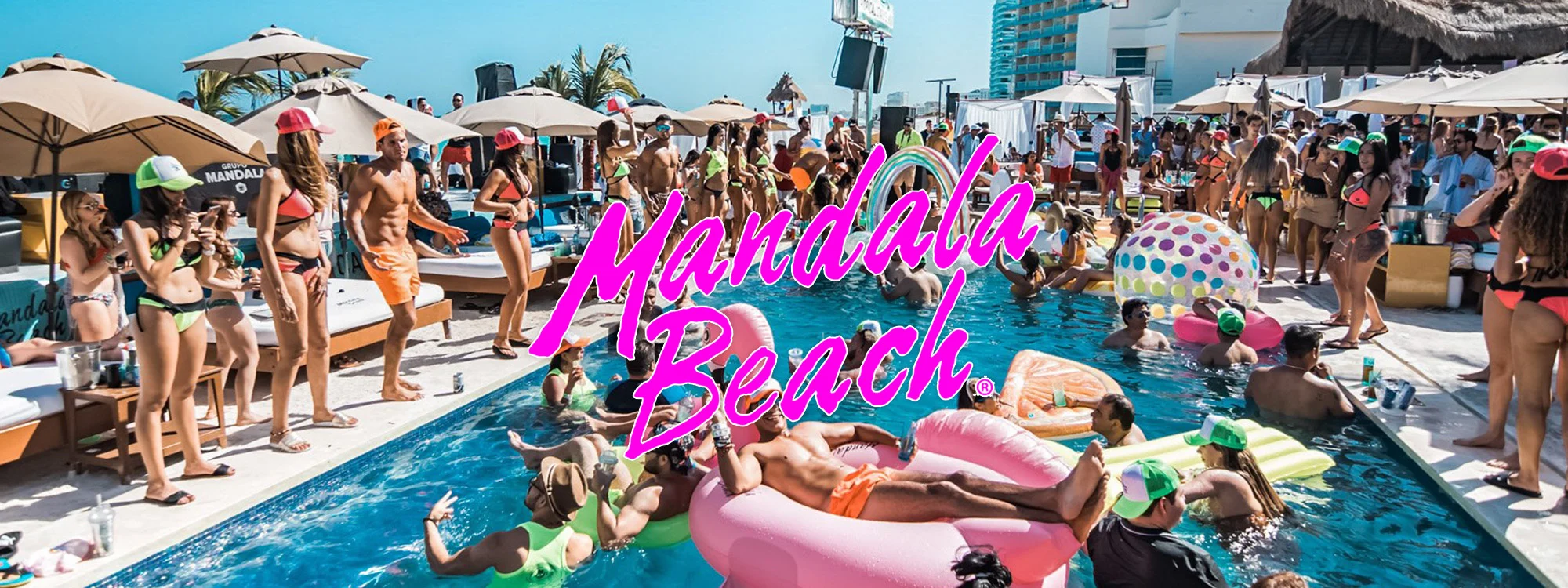 banner mandala beachclub party
