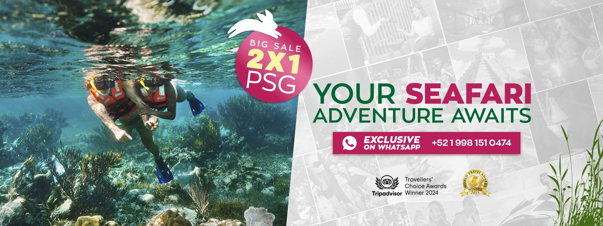 tour puerto morelos reef snorkel adventure